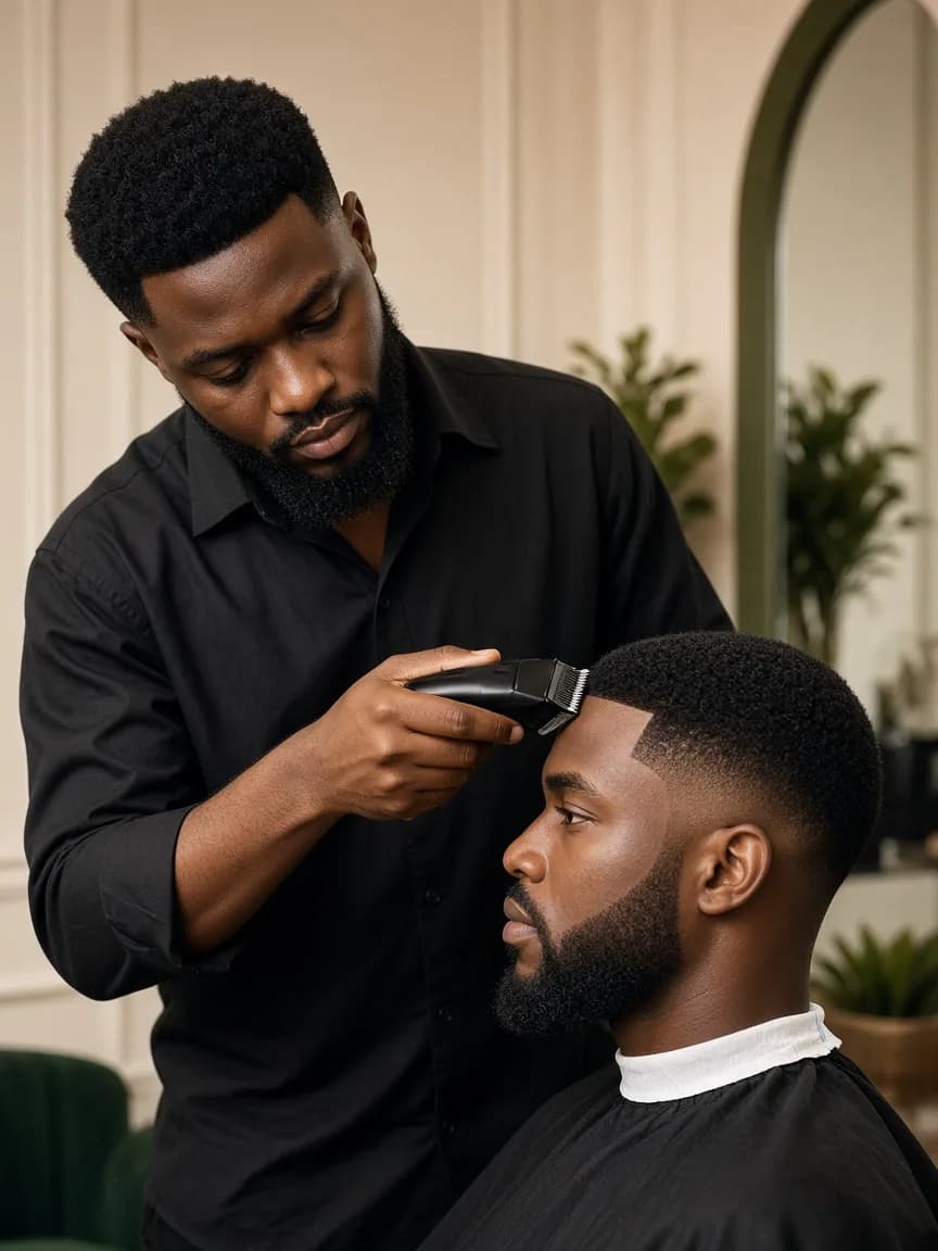 Skin fade look
