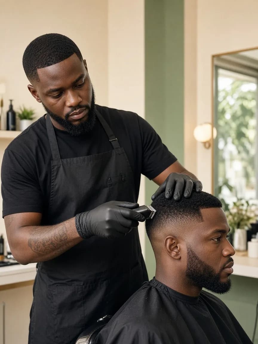 Barber studio in Lagos